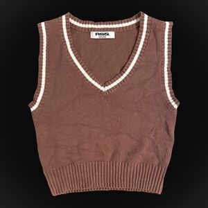 RSQ Brown Sweater Vest